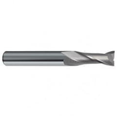 1/4 Dia. x 3 Overall Length 2-Flute Square End Solid Carbide SE End Mill-Round Shank-Center Cut-Uncoated - USA Tool & Supply