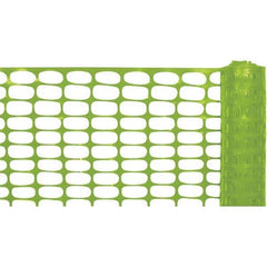 PRO-SAFE - 100' Long x 4' High, Lime Reusable Safety Fence - USA Tool & Supply
