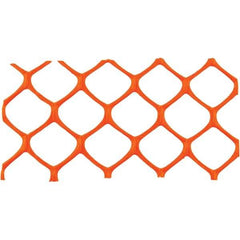 PRO-SAFE - 50' Long x 4' High, Orange Reusable Safety Fence - USA Tool & Supply