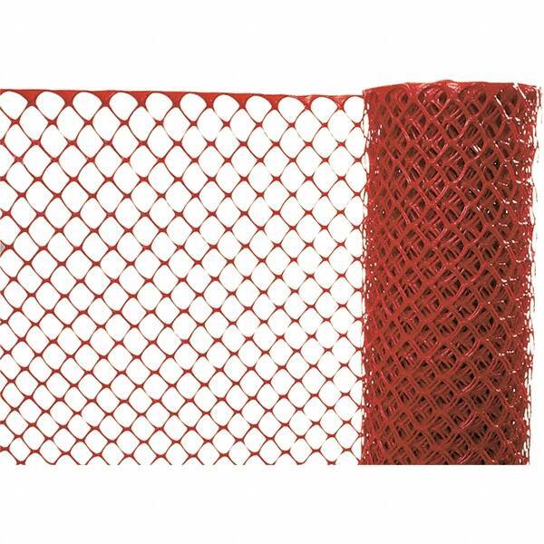 PRO-SAFE - 100' Long x 4' High, Orange Reusable Safety Fence - USA Tool & Supply
