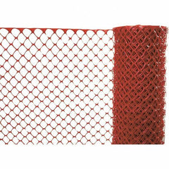 PRO-SAFE - 100' Long x 4' High, Orange Reusable Safety Fence - USA Tool & Supply