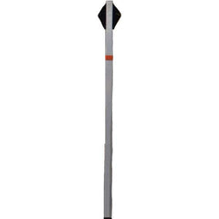 PRO-SAFE - 1-1/2' High, Traffic Sign Mounting Hardware - Aluminum, Compatible with 54" High x 36" Wide Signs, Silver - USA Tool & Supply