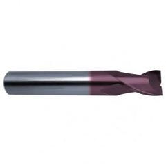 13/64 Dia. x 2-1/2 Overall Length 2-Flute Square End Solid Carbide SE End Mill-Round Shank-Center Cut-Firex - USA Tool & Supply