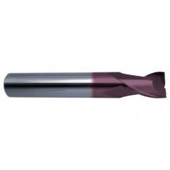 19/64 Dia. x 2-1/2 Overall Length 2-Flute Square End Solid Carbide SE End Mill-Round Shank-Center Cut-Firex - USA Tool & Supply