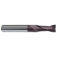 5/8 Dia. x 5 Overall Length 2-Flute Square End Solid Carbide SE End Mill-Round Shank-Center Cut-Firex - USA Tool & Supply