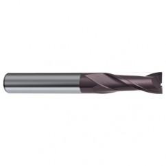 1 Dia. x 5 Overall Length 2-Flute Square End Solid Carbide SE End Mill-Round Shank-Center Cut-Firex - USA Tool & Supply