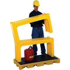 UltraTech - 4' Long x 1.2' Wide x 24" High, Spill Containment Stacking Shelf - Compatible with Spill Pallets & Decks - USA Tool & Supply