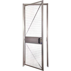 Folding Guard - 3' Wide x 8' High, Hinged Door for Temporary Structures - Welded Wire - USA Tool & Supply