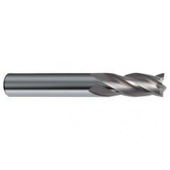 31/64 Dia. x 3 Overall Length 4-Flute Square End Solid Carbide SE End Mill-Round Shank-Center Cut-Uncoated - USA Tool & Supply