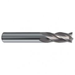 11/64 Dia. x 2 Overall Length 4-Flute Square End Solid Carbide SE End Mill-Round Shank-Center Cut-Uncoated - USA Tool & Supply