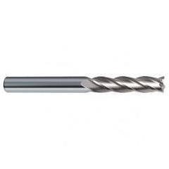 5/8 Dia. x 6 Overall Length 4-Flute Square End Solid Carbide SE End Mill-Round Shank-Center Cut-Uncoated - USA Tool & Supply