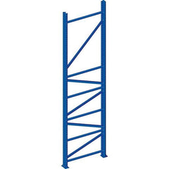 Interlake Mecalux - 16,716 Lb Capacity Heavy-Duty Framing Upright - 120" High x 48" Deep, Blue - USA Tool & Supply