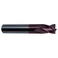 17/64 Dia. x 2-1/2 Overall Length 4-Flute Square End Solid Carbide SE End Mill-Round Shank-Center Cut-Firex - USA Tool & Supply