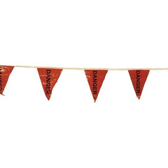 PRO-SAFE - Pennants Color: Red Overall Length (Feet): 60.00 - USA Tool & Supply