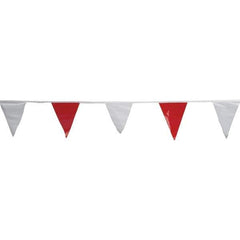 PRO-SAFE - Pennants Color: Red/White Overall Length (Feet): 100.00 - USA Tool & Supply