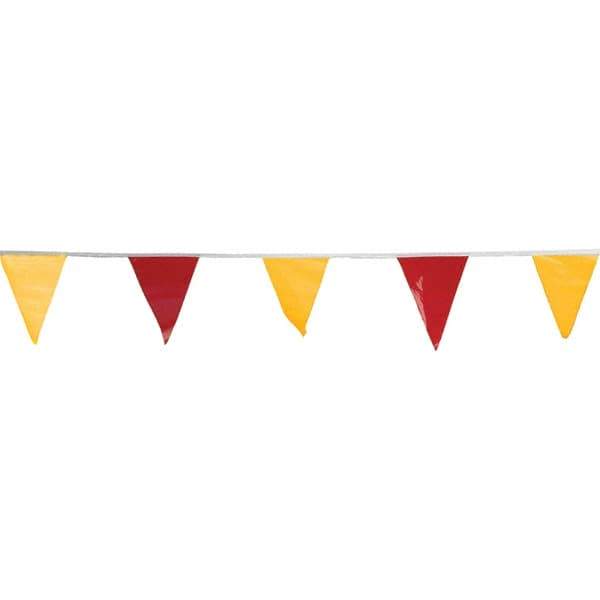 PRO-SAFE - Pennants Color: Red/Yellow Overall Length (Feet): 105.00 - USA Tool & Supply