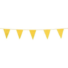 PRO-SAFE - Pennants Color: Yellow Overall Length (Feet): 100.00 - USA Tool & Supply