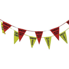 PRO-SAFE - Pennants Color: Red/Yellow Overall Length (Feet): 60.00 - USA Tool & Supply