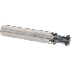 Accupro - 1/2° 1/2" Cut Diam, 0.187" Cut Width, 1/2" Shank, Solid Carbide Double-Angle Cutter - USA Tool & Supply