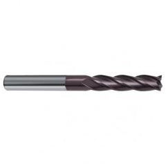 5/8 Dia. x 6 Overall Length 4-Flute Square End Solid Carbide SE End Mill-Round Shank-Center Cut-Firex - USA Tool & Supply