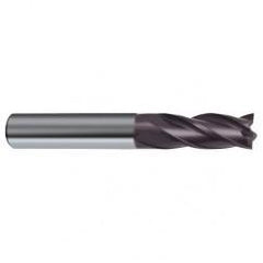 1/4 Dia. x 3 Overall Length 4-Flute Square End Solid Carbide SE End Mill-Round Shank-Center Cut-Firex - USA Tool & Supply