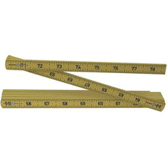 Wiha - Folding Rules Overall Length (Feet): 6.50 Graduation (Inch): 3/32 - USA Tool & Supply