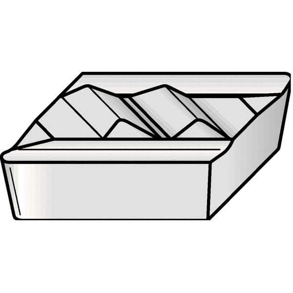 Kennametal - KNUX160405, KCM25B Grade Carbide Profiling Insert - TiOCN Finish, 55° Incl Angle, Diamond, 3/16" Thick, 0.5mm Corner Radius - USA Tool & Supply
