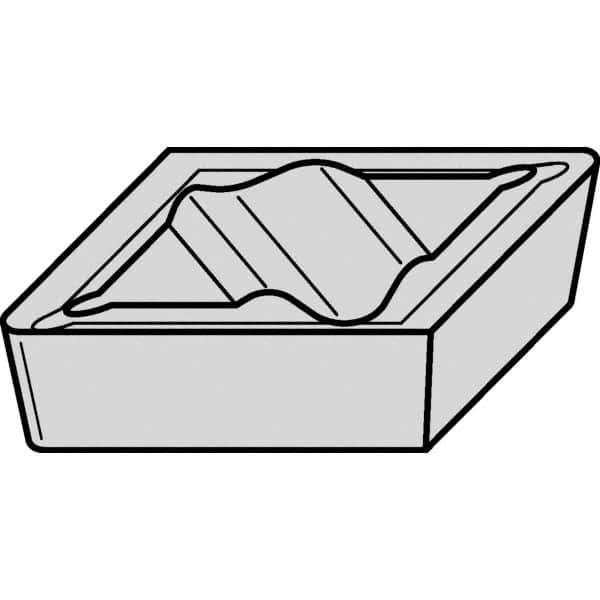 Kennametal - NPGR52, KCM15B Grade Carbide Profiling Insert - TiOCN Finish, 55° Incl Angle, Diamond, 1/8" Thick, 1/32" Corner Radius - USA Tool & Supply