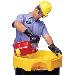 UltraTech - 5-1/2" High x 24" Diam, Polyethylene, Bung Funnel - 6 Gal Drum/Pail Capacity - USA Tool & Supply