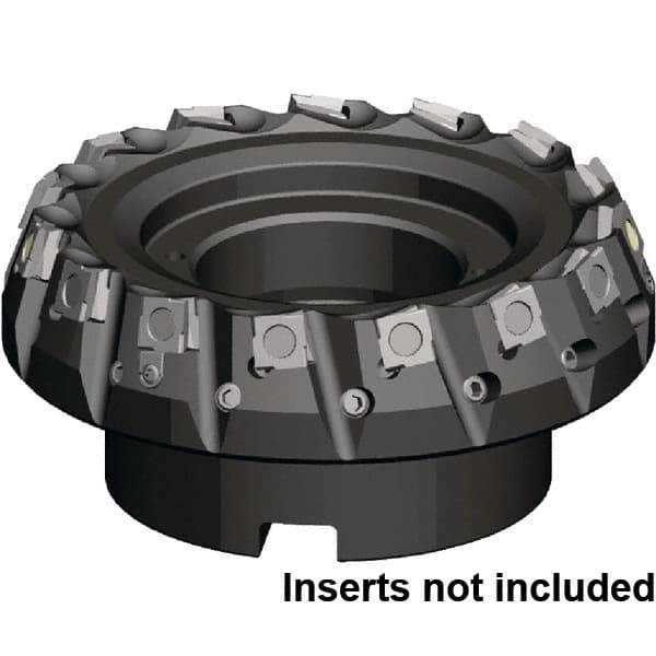 Kennametal - 125mm Cut Diam, 40mm Arbor Hole, 6.5mm Max Depth of Cut, 20° Indexable Chamfer & Angle Face Mill - 12 Inserts, SPHX 15T6... Insert, Right Hand Cut, 12 Flutes, Through Coolant, Series Fix-Perfect - USA Tool & Supply