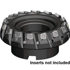 Kennametal - 125mm Cut Diam, 40mm Arbor Hole, 6.5mm Max Depth of Cut, 20° Indexable Chamfer & Angle Face Mill - 12 Inserts, SPHX 15T6... Insert, Right Hand Cut, 12 Flutes, Through Coolant, Series Fix-Perfect - USA Tool & Supply
