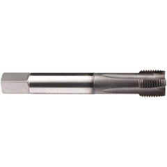 Emuge - 7/16-14 UNC 4 Flute BT Plug Spiral Flute Tap - High Speed Steel, GLT-1 Finish, 3.937" OAL, Right Hand Flute, Right Hand Thread, Series Rekord B-Z - USA Tool & Supply