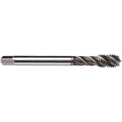Emuge - 7/16-20 UNF 4 Flute BT Bottoming Spiral Flute Tap - High Speed Steel, GLT-1 Finish, 3.937" OAL, Right Hand Flute, Right Hand Thread, Series CU51C400 - USA Tool & Supply