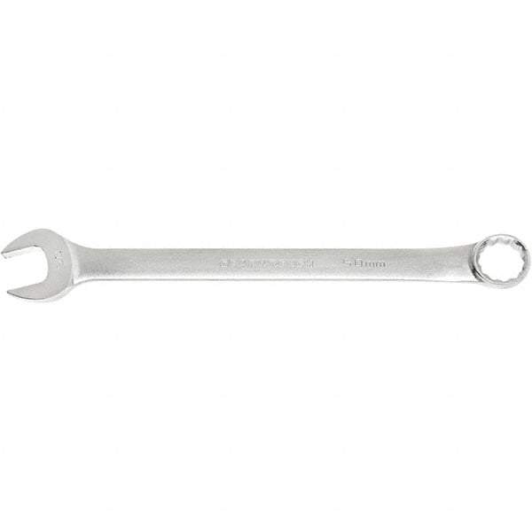 GearWrench - 2-3/8" 12 Point Combination Wrench - 15° Offset Angle, 29.843" OAL, Steel, Satin Finish - USA Tool & Supply