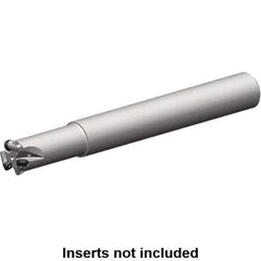 Kennametal - 19.76mm Cutting Diam, 1-1/4" Shank Diam, 1-1/4" Max Depth of Cut, Straight Shank Indexable Copy End Mill - 3 Inserts, RP.. 1204M0.. Insert, 7713 Toolholder, Steel, Through Coolant - USA Tool & Supply