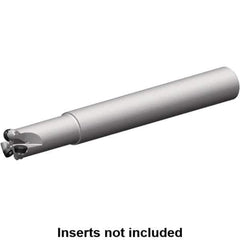 Kennametal - 22mm Cutting Diam, 32mm Shank Diam, 5mm Max Depth of Cut, Straight Shank Indexable Copy End Mill - 3 Inserts, RP.. 10T3M0.. Insert, 7713 Toolholder, Steel, Through Coolant - USA Tool & Supply