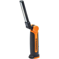 GearWrench - 3.7 Volts, 150 Lumens, Cordless Work Light - Black & Orange, 3 hr on High Setting, 6 hr on Low Setting Run Time - USA Tool & Supply