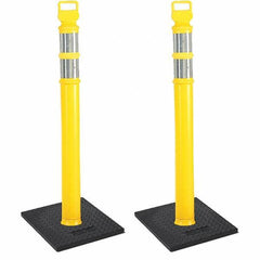 PRO-SAFE - Traffic Barrels, Delineators & Posts Type: Delineator Post Material: Polyethylene - USA Tool & Supply