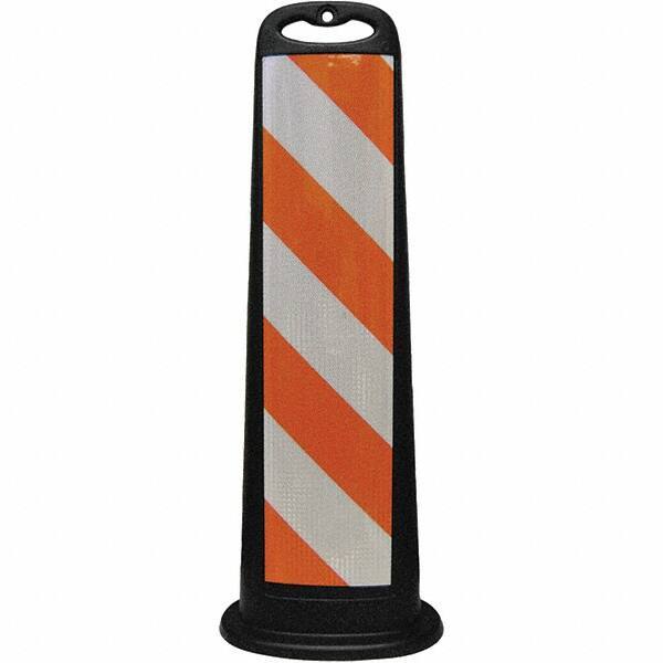 PRO-SAFE - Traffic Barrels, Delineators & Posts Type: Vertical Panel Material: Polyethylene - USA Tool & Supply