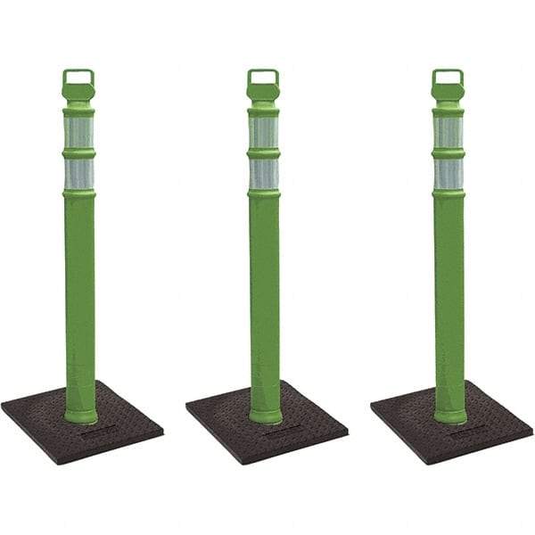 PRO-SAFE - Traffic Barrels, Delineators & Posts Type: Delineator Post Material: Polyethylene - USA Tool & Supply