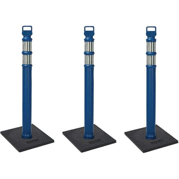 PRO-SAFE - Traffic Barrels, Delineators & Posts Type: Delineator Post Material: Polyethylene - USA Tool & Supply