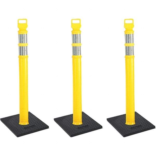 PRO-SAFE - Traffic Barrels, Delineators & Posts Type: Delineator Post Material: Polyethylene - USA Tool & Supply