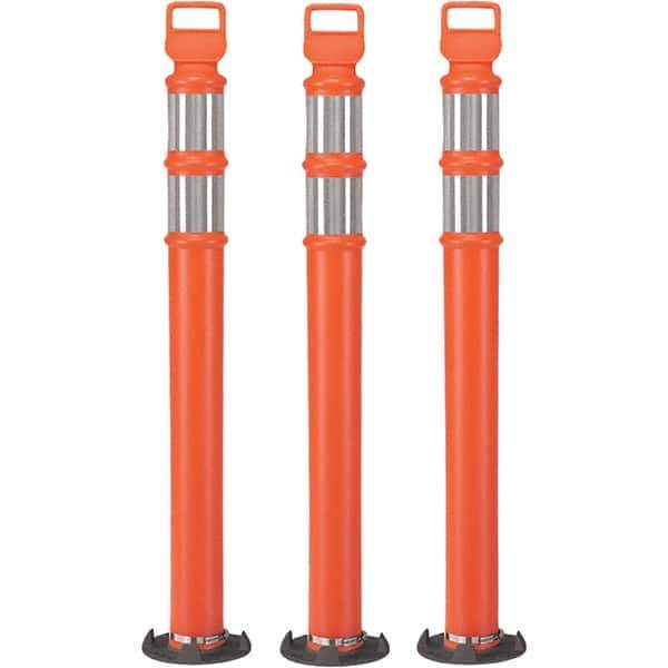 PRO-SAFE - Traffic Barrels, Delineators & Posts Type: Delineator Post Material: Polyethylene - USA Tool & Supply