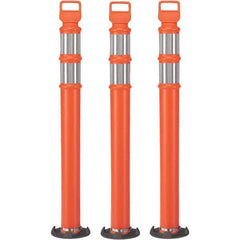 PRO-SAFE - Traffic Barrels, Delineators & Posts Type: Delineator Post Material: Polyethylene - USA Tool & Supply