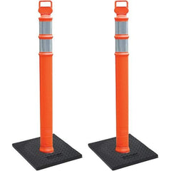 PRO-SAFE - Traffic Barrels, Delineators & Posts Type: Delineator Post Material: Polyethylene - USA Tool & Supply