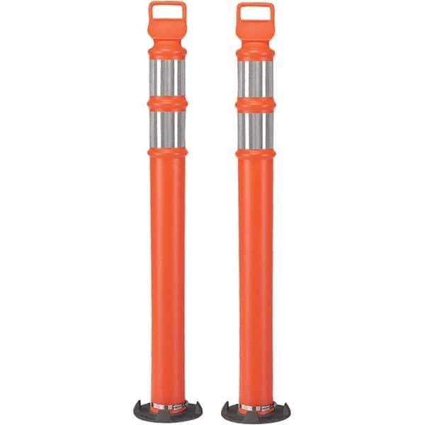 PRO-SAFE - Traffic Barrels, Delineators & Posts Type: Delineator Post Material: Polyethylene - USA Tool & Supply