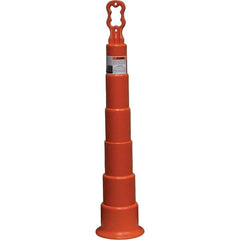 PRO-SAFE - Traffic Barrels, Delineators & Posts Type: Channelizer Cone Material: Polyethylene - USA Tool & Supply