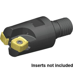 Kennametal - 38.1mm Cut Diam, 2.5mm Max Depth, M16 29mm Shank Diam, Modular Connection Indexable High-Feed End Mill - Screw Holding Method, XO..1205.. Insert, 7793VXO Toolholder, Through Coolant - USA Tool & Supply