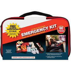 PRO-SAFE - Highway Safety Kits Type: Emergency Roadside Kit Number of Pieces: 60 - USA Tool & Supply