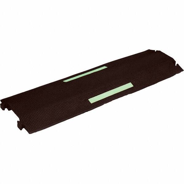 PRO-SAFE - 36" Long x 10-1/2" Wide x 1-1/2" High, Polyurethane Ramp Cable Guard - 8,850 Lb Load Limit - USA Tool & Supply